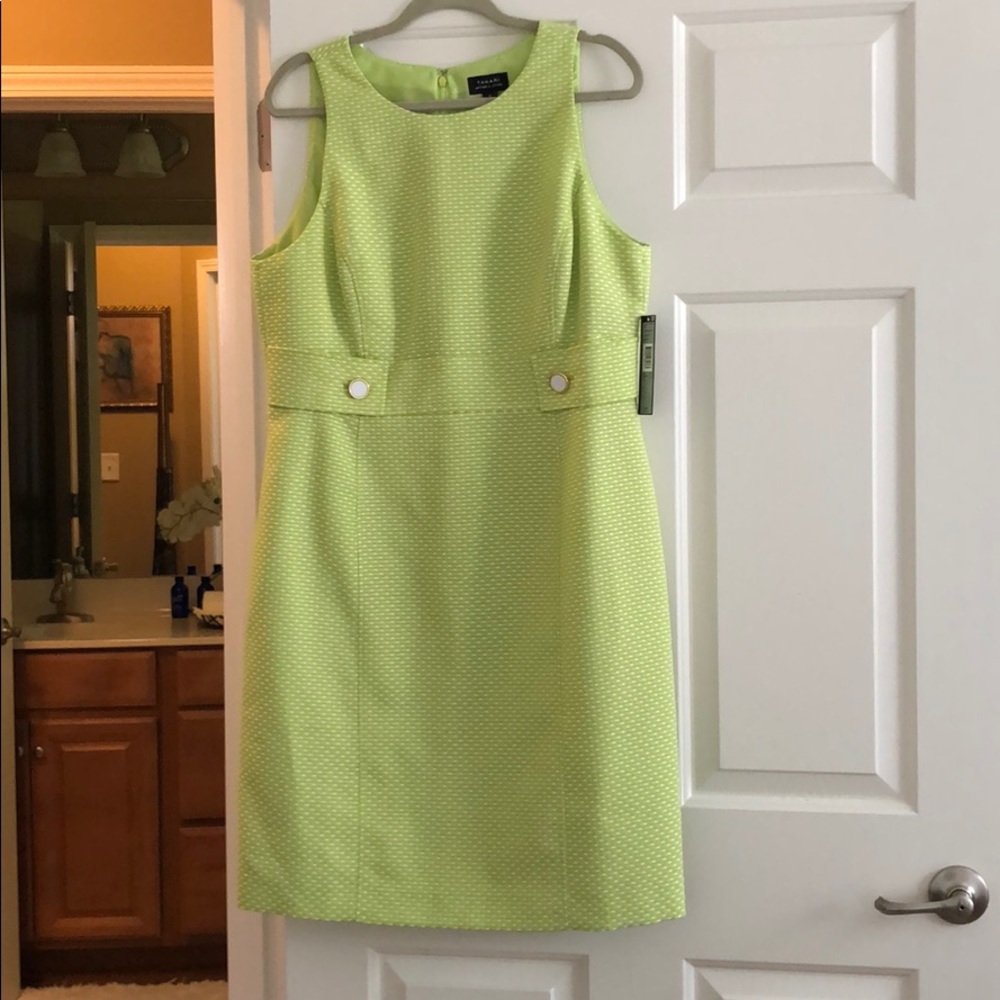 Lime Green Tahari Dress